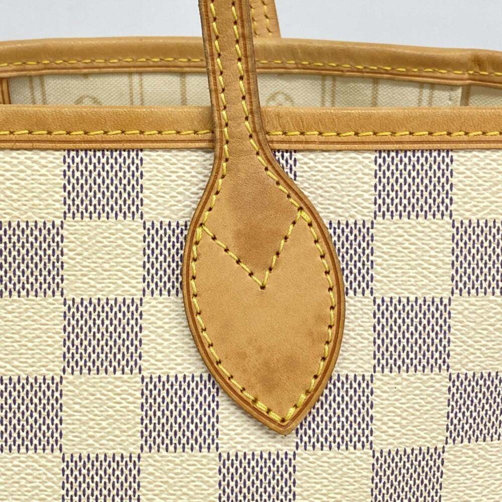 Louis Vuitton Damier Azur Neverfull MM Tote Bag N51107 White Women's - Picture 7 of 12